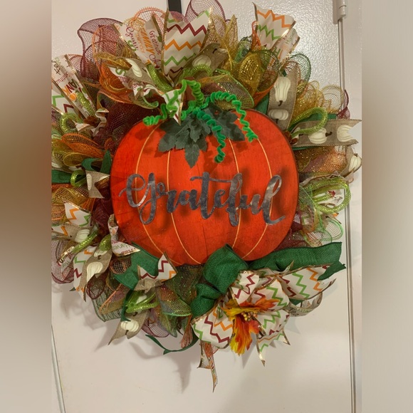 Item49 Autumn Outdoor Decor Wreath - Picture 2 of 7